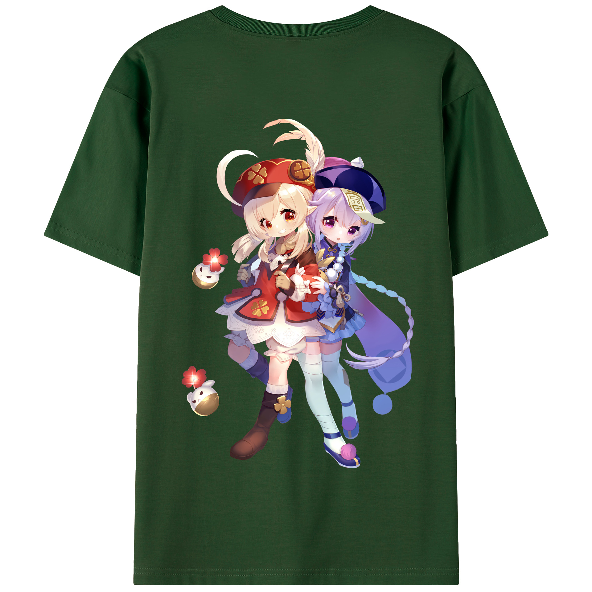 げんし神 七七 なな  genshin Nana 綿100％半袖Tシャツ（背面プリント）